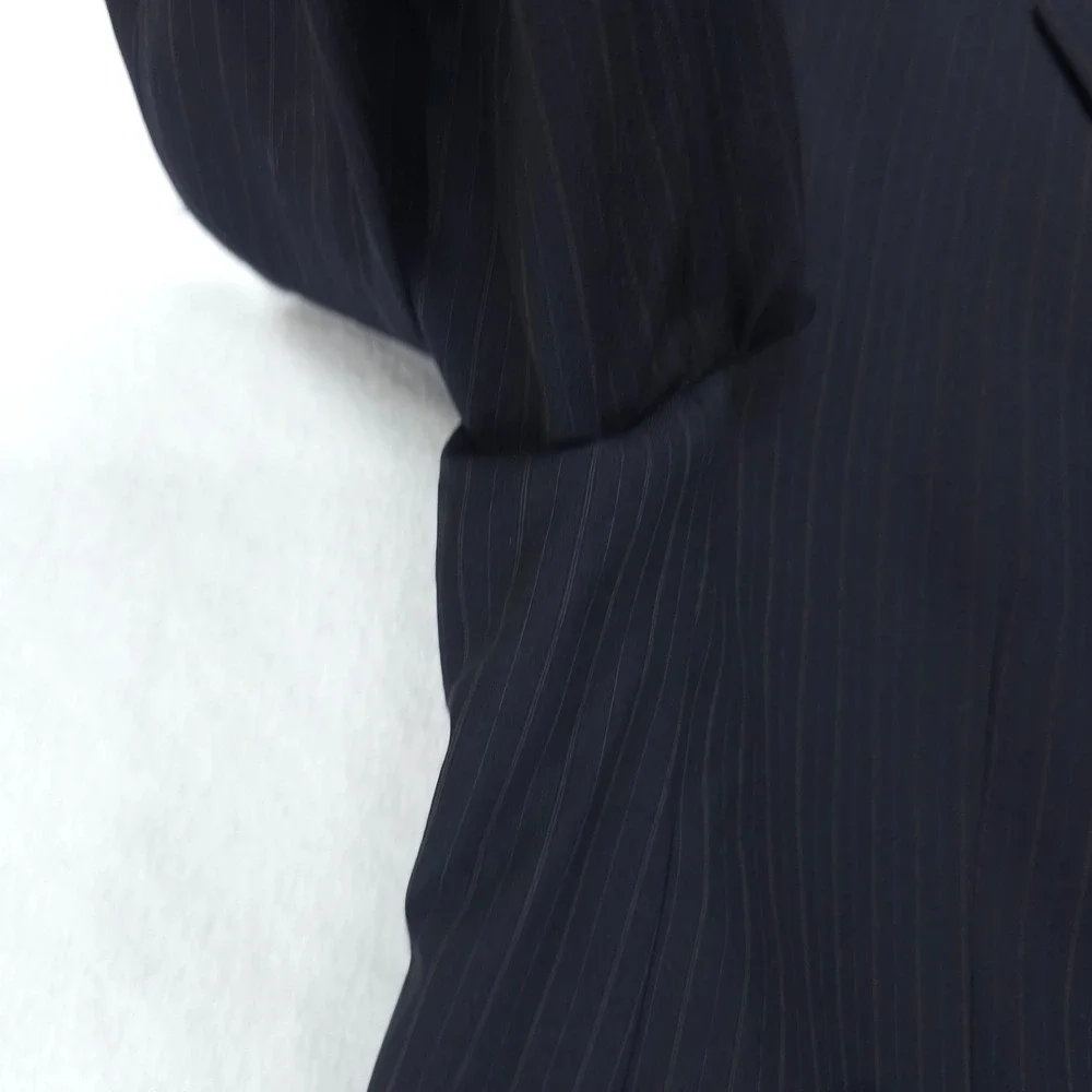 Daniel Cremieux Loro Piana Suit Mens 46R Navy Pinstripe 2 Piece 3 Button 37x30